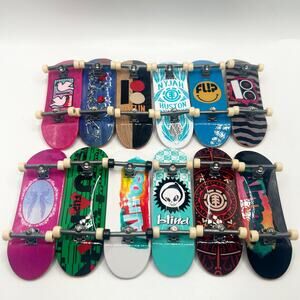 Authentic TECH DECK Mini Collectible Finger Skateboard Lot of 12 EUC